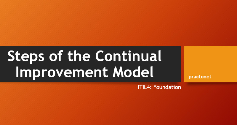Steps of the continual improvement model
