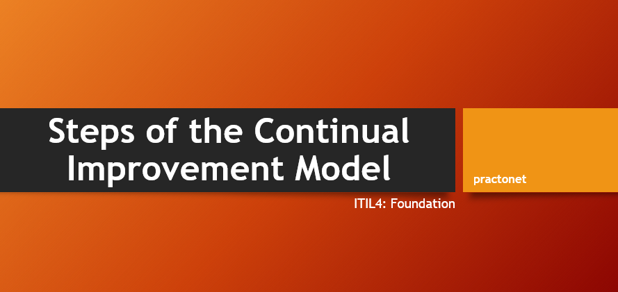Steps of the continual improvement model