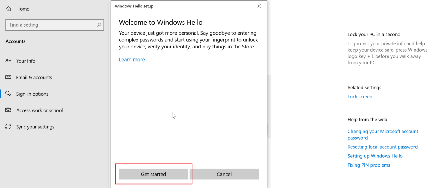 Setup Windows Hello Fingerprint Login – Cyber Security, Networking ...