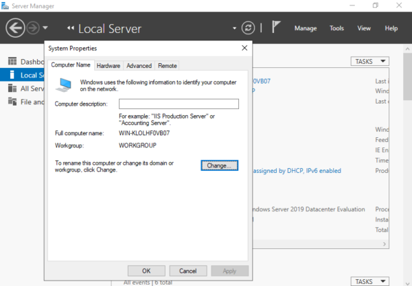 Windows Server 2019 initial setup – Cyber Security, Networking ...