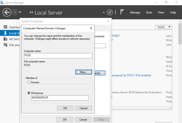 Windows Server 2019 initial setup – Cyber Security, Networking ...