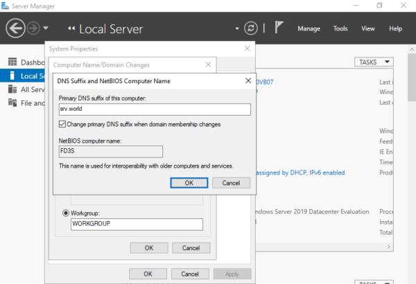 Windows Server 2019 initial setup – Cyber Security, Networking ...