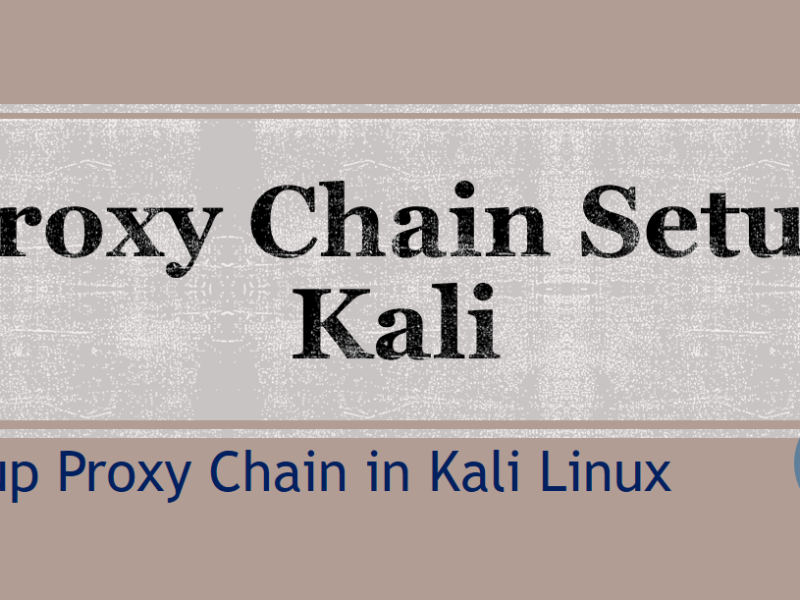 Proxy Chain Setup in Kali